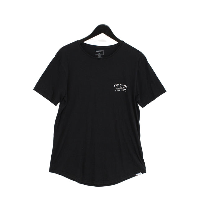 Quiksilver Men's T-Shirt M Black 100% Cotton