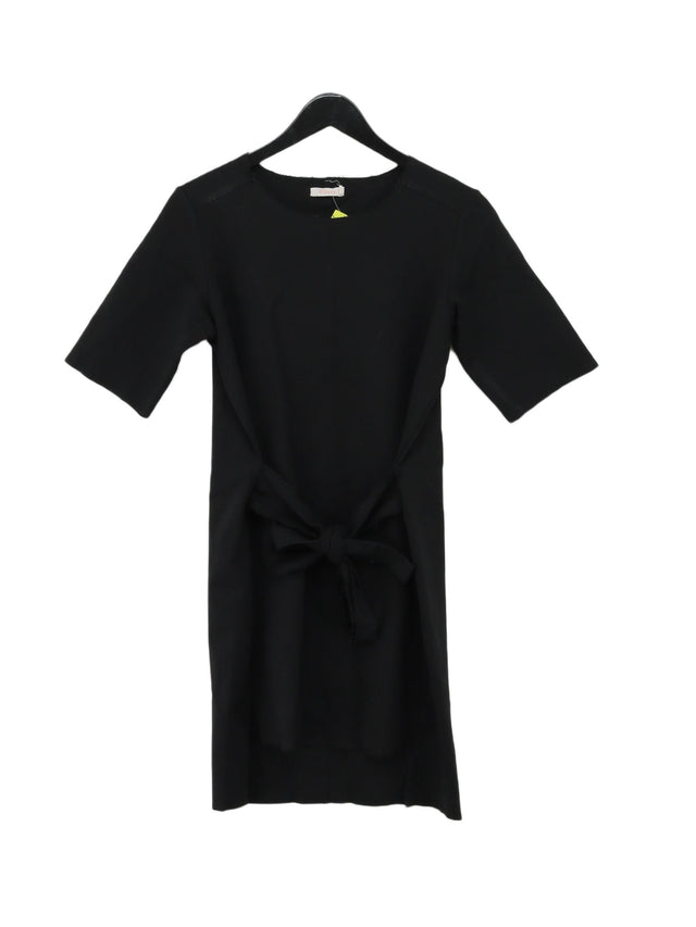 Finery Women's Midi Dress UK 10 Black Viscose with Elastane, Polyamide