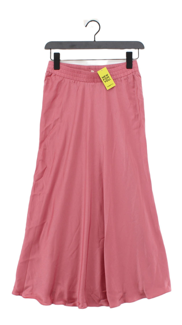 Angie Women's Midi Skirt M Pink 100% Polyester