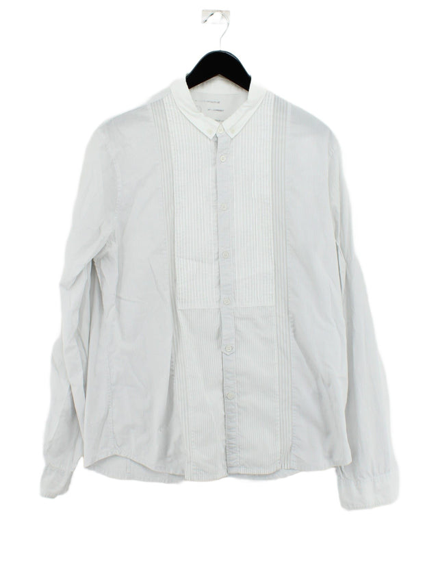 AllSaints Men's Shirt L White 100% Cotton