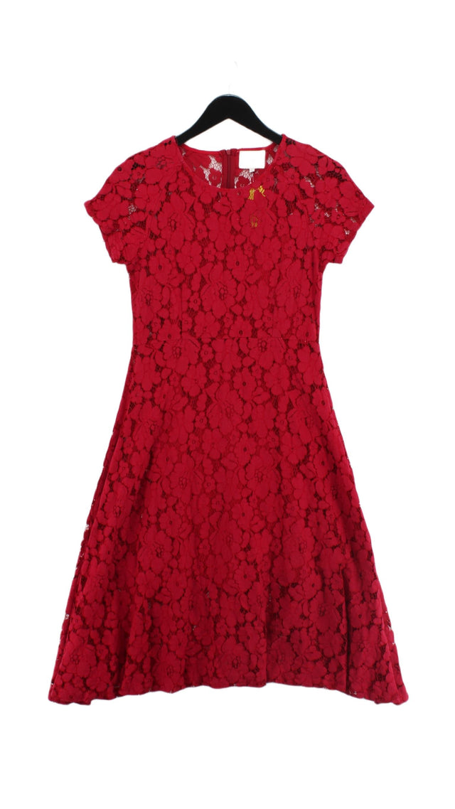 Joy Women's Midi Dress S Red 100% Other
