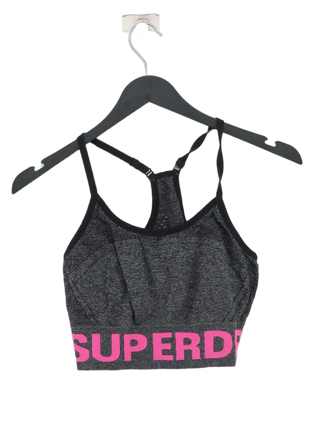 Superdry Women's Top XS Grey 100% Other