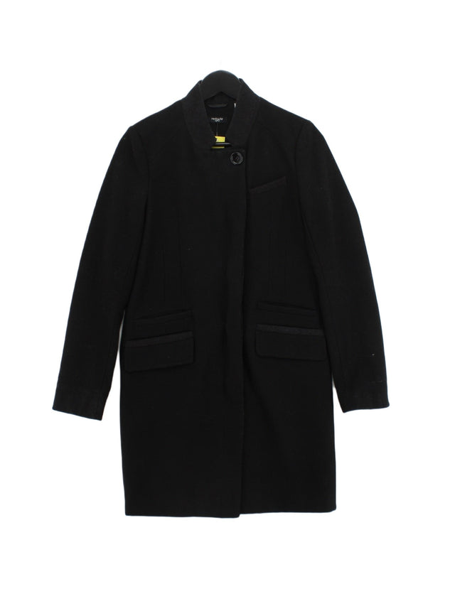 Redoute Women's Coat UK 8 Black Wool with Polyester, Viscose