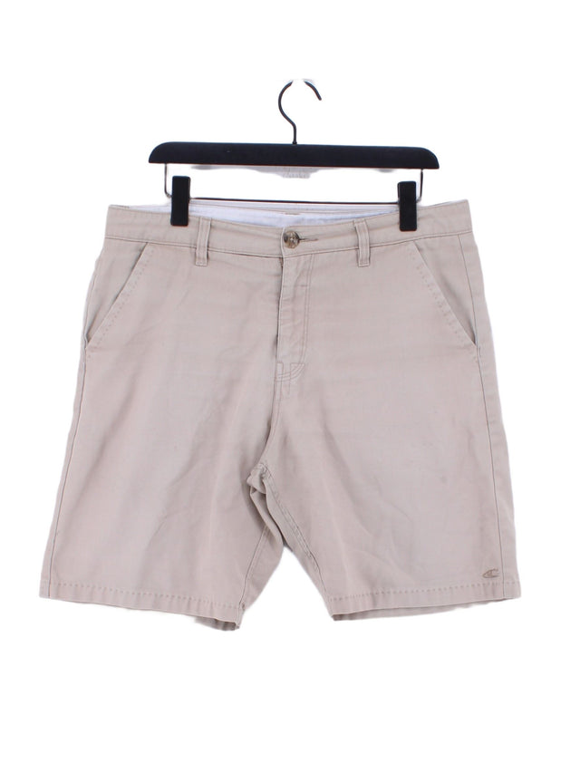 O'Neill Men's Shorts W 33 in Tan Cotton with Polyester