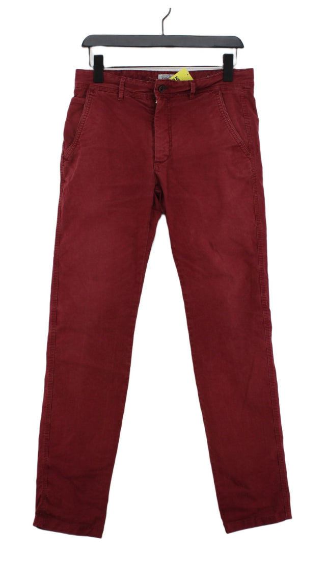 Springfield Men's Trousers W 38 in Red 100% Other