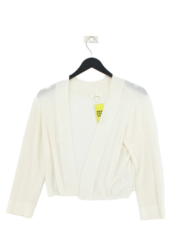 Linea Women's Cardigan M Cream Viscose with Other, Polyester