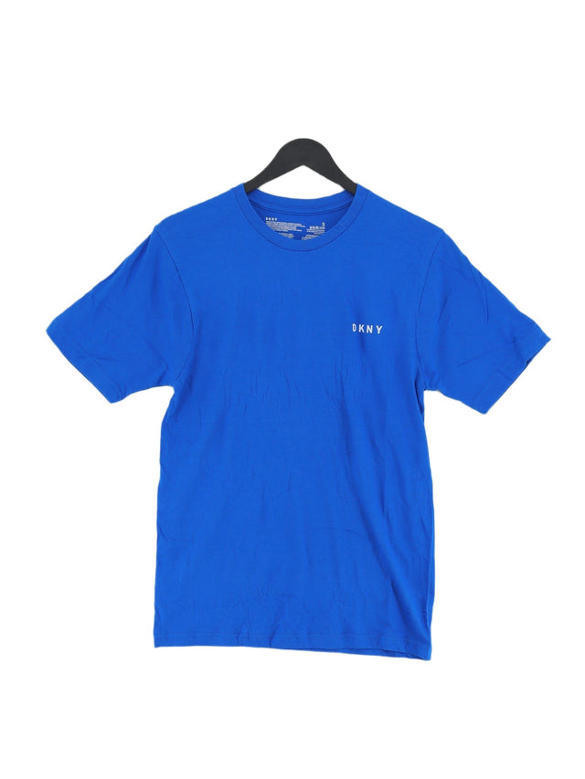 DKNY Men's T-Shirt S Blue 100% Cotton