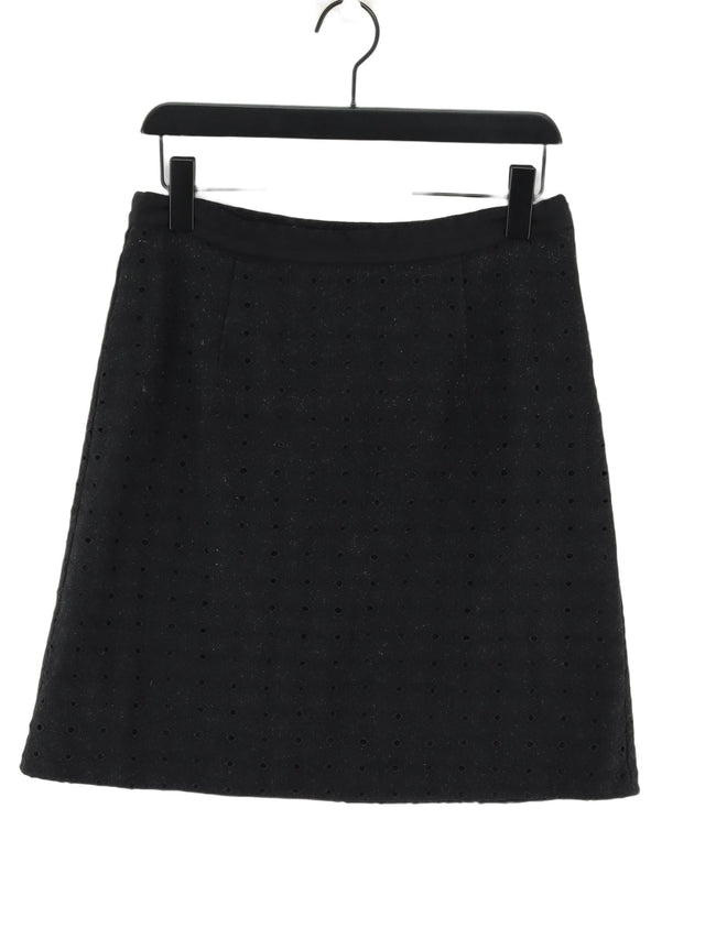 Laura Ashley Women's Midi Skirt UK 12 Black