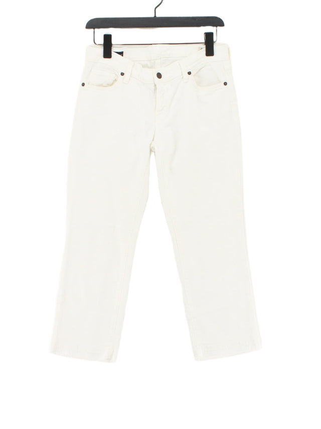 Citizens Of Humanity Women's Jeans W 29 in White Cotton with Elastane