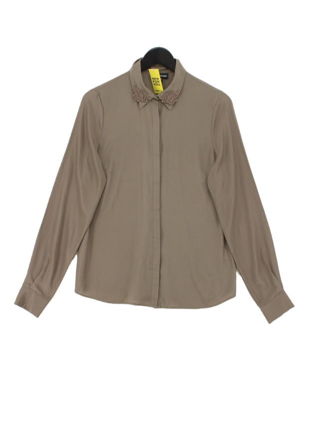 Warehouse Women's Shirt UK 12 Green 100% Polyester