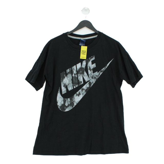 Nike Men's T-Shirt M Black 100% Cotton