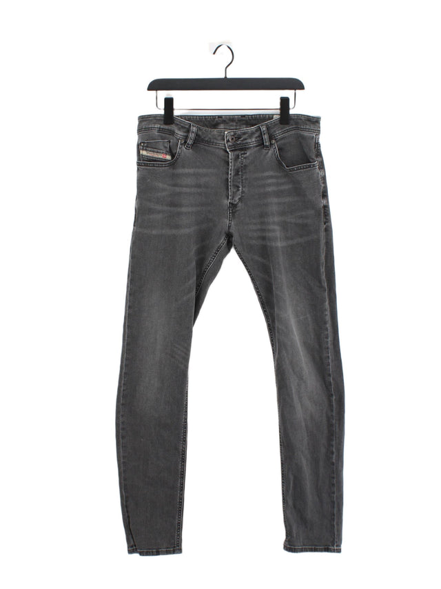 Diesel Women's Jeans W 34 in Grey Cotton with Elastane