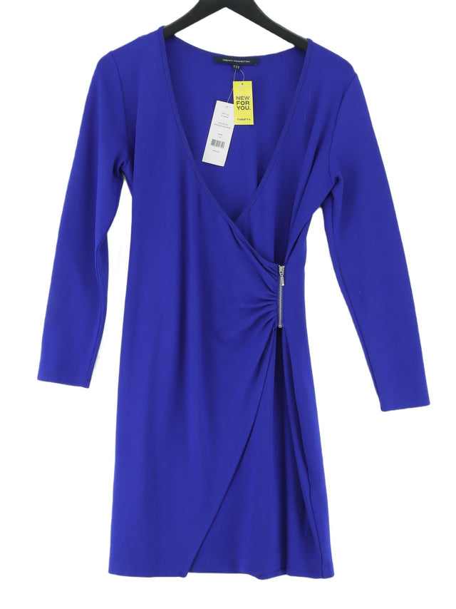 French Connection Women's Midi Dress UK 14 Blue
