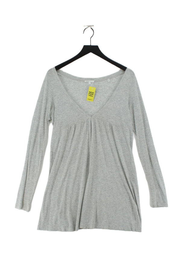 Vince Women's Top L Grey Cotton with Lyocell Modal