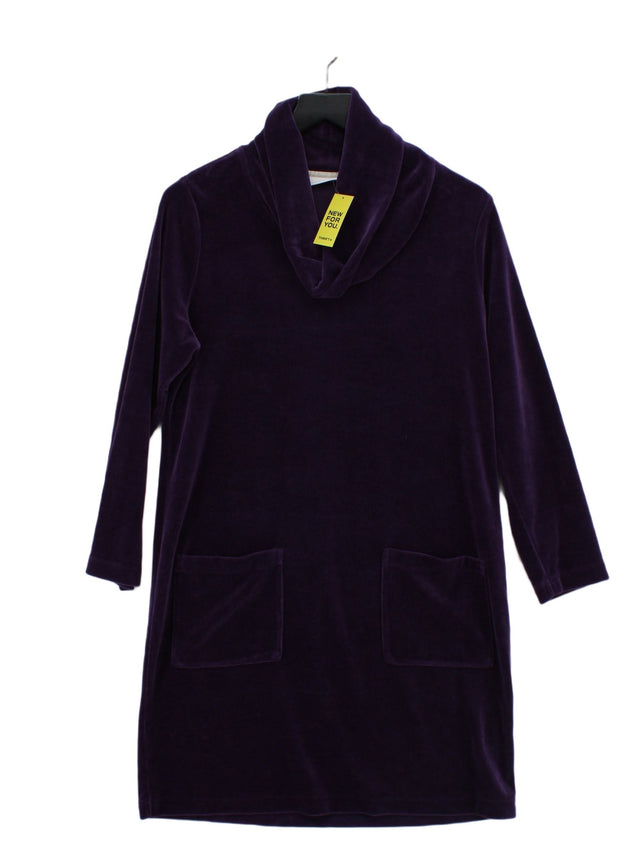 Adini Women's Midi Dress S Purple Cotton with Polyester
