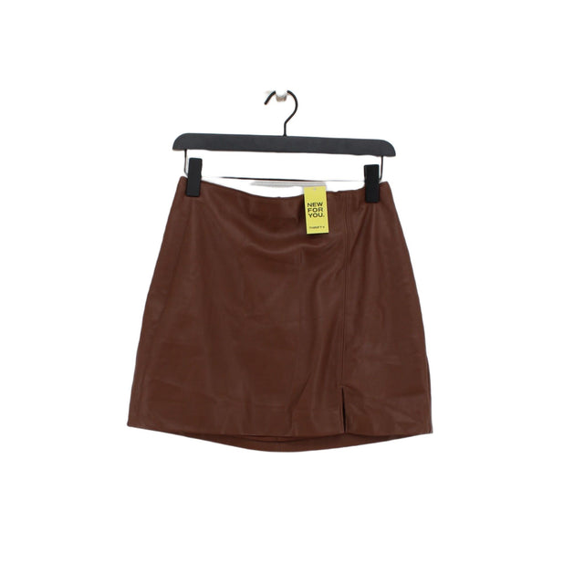 Hollister Women's Mini Skirt M Brown 100% Polyester