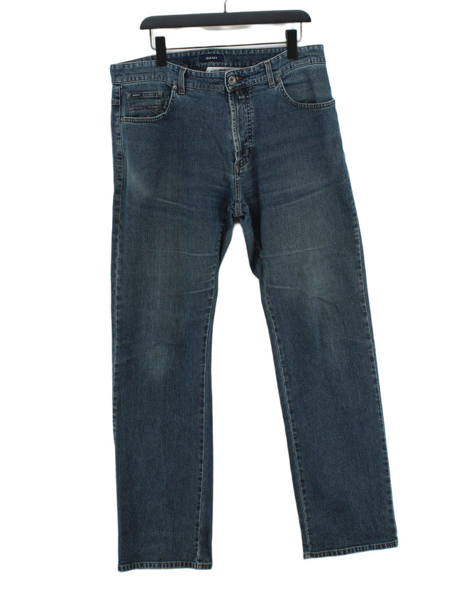 Gant Men's Jeans W 36 in; L 34 in Blue Cotton with Elastane