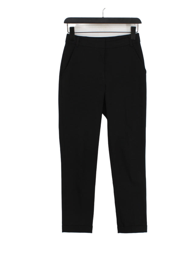 Whistles Women's Suit Trousers UK 6 Black Polyester with Elastane, Viscose