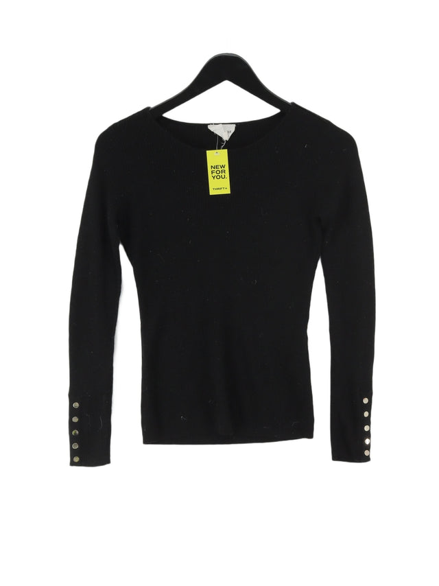 Maison 123 Women's Jumper S Black Wool with Acrylic