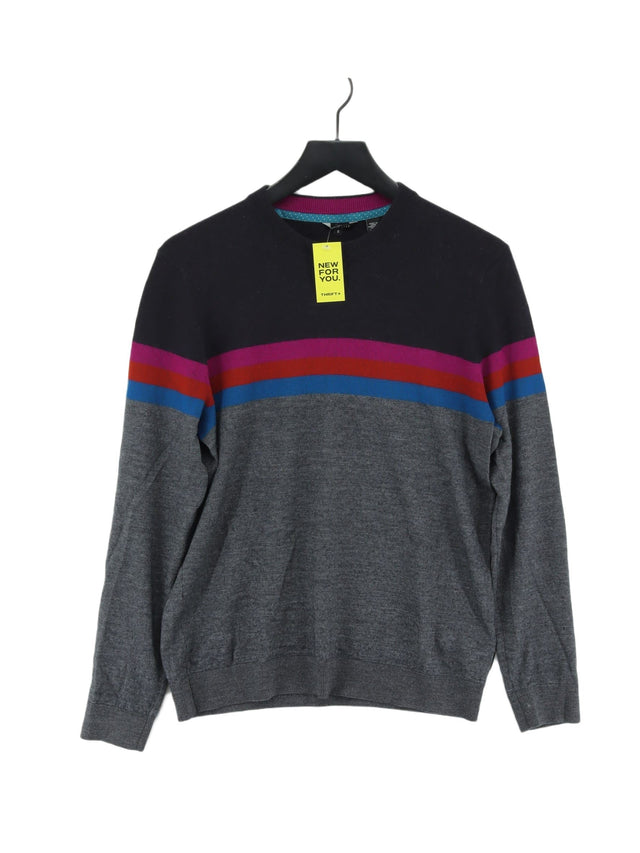 Ted Baker Men's Jumper Chest: 52 in Grey Linen with Acrylic