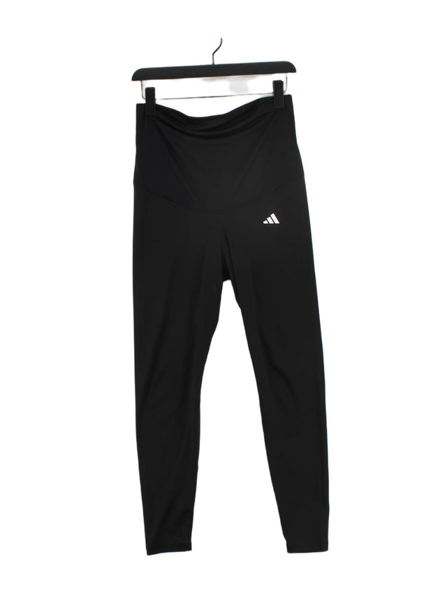 Adidas Women's Sports Bottoms M Black Polyester with Elastane