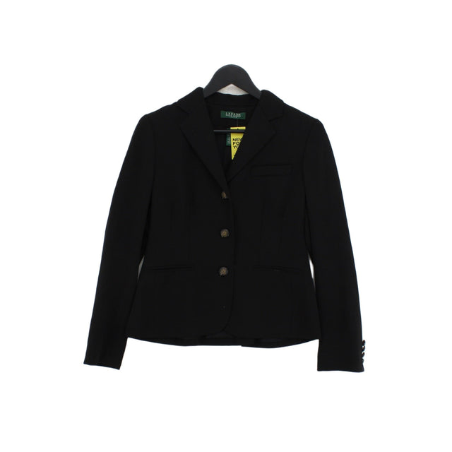 Ralph Lauren Women's Blazer UK 8 Black Wool with Other