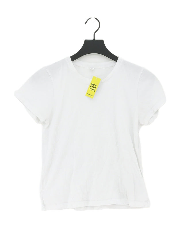 Uniqlo Women's T-Shirt S White 100% Cotton