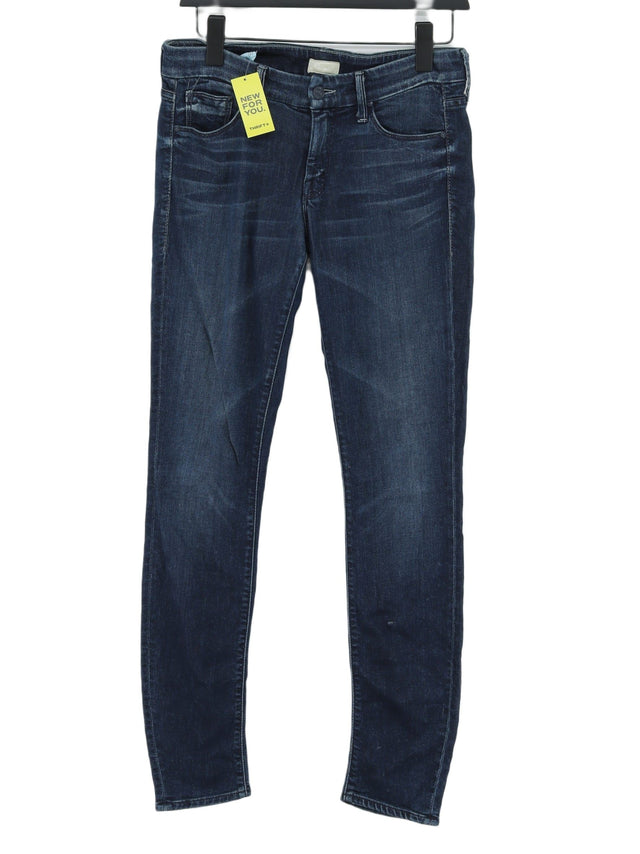 Mother Women's Jeans W 27 in Blue Cotton with Other, Polyester