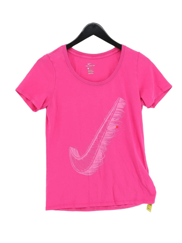 Nike Women's T-Shirt M Pink 100% Cotton