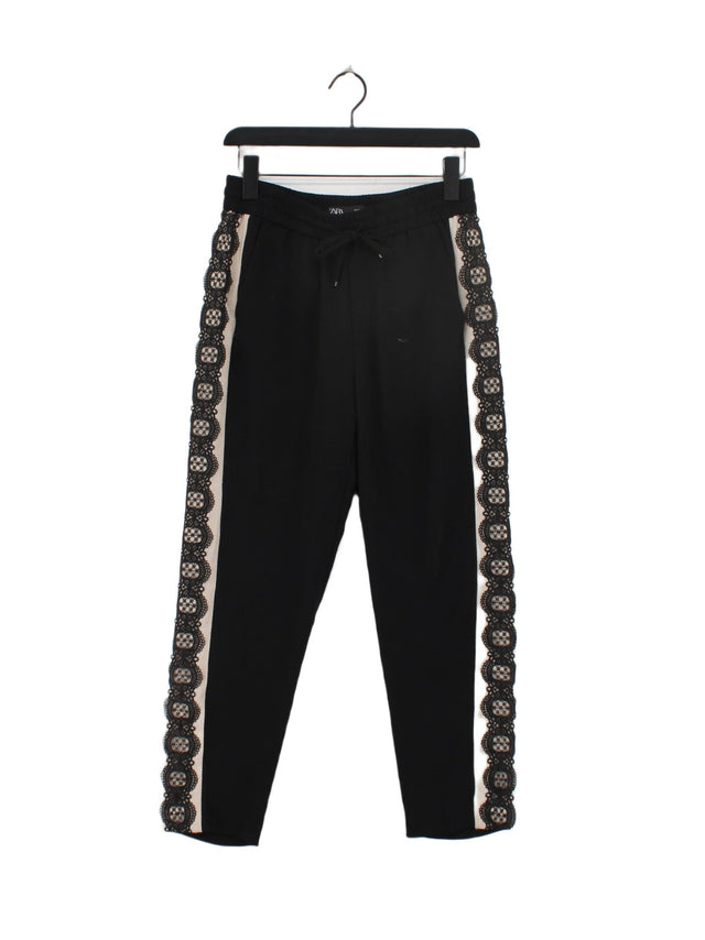 Zara Women's Trousers S Black 100% Polyester
