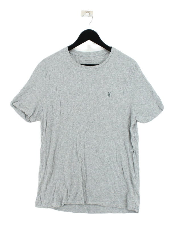 AllSaints Men's T-Shirt XL Grey 100% Cotton