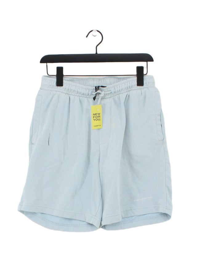 Good For Nothing Men's Shorts XS Blue Cotton with Polyester