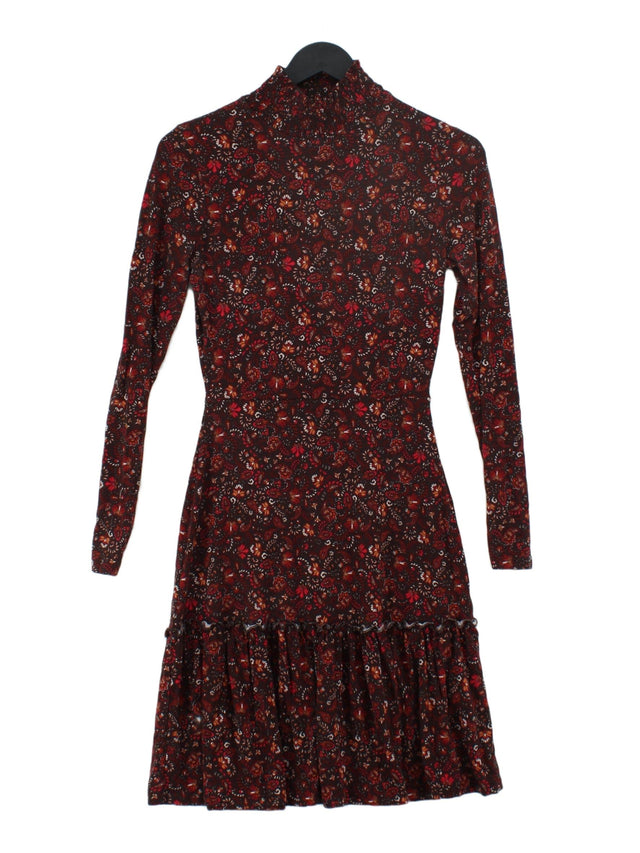 Warehouse Women's Maxi Dress UK 6 Brown Rayon with Elastane