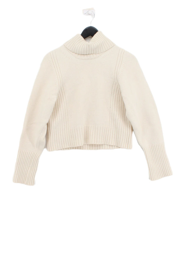 ME+EM Women's Jumper S Cream Wool with Cashmere