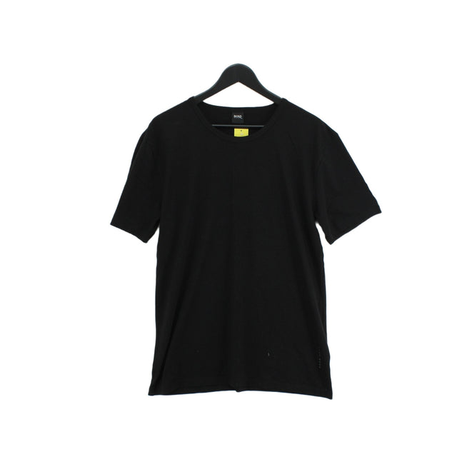 Hugo Boss Men's T-Shirt XXL Black Cotton with Elastane