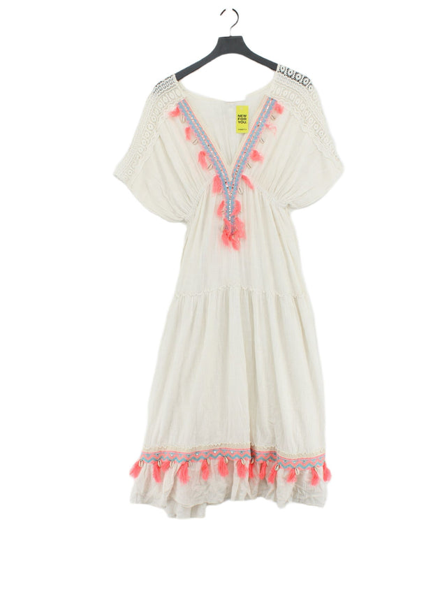Laurie & Joe Women's Midi Dress S White 100% Viscose