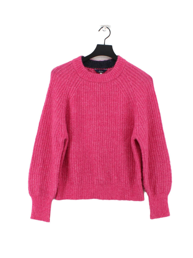 Joules Women's Jumper UK 10 Pink Polyester with Acrylic, Elastane, Wool
