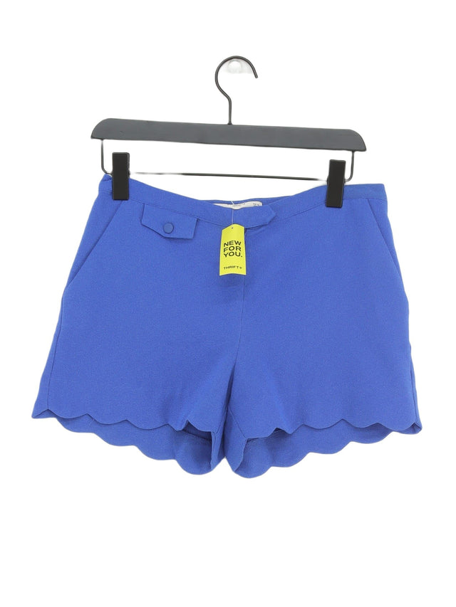 Mango Women's Shorts UK 10 Blue 100% Other