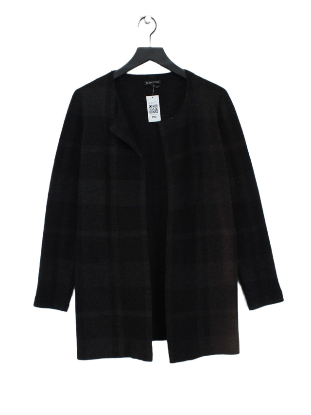 Eileen Fisher Women's Cardigan XS Black 100% Wool
