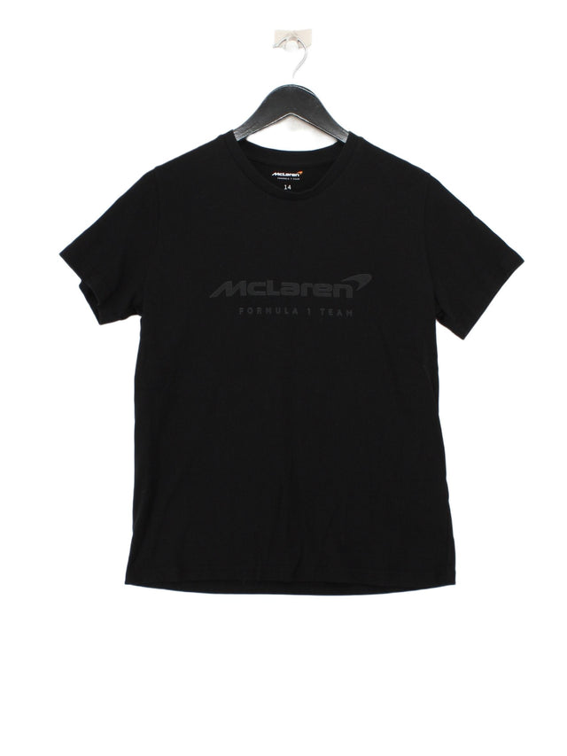 Mclaren Women's T-Shirt UK 14 Black 100% Cotton