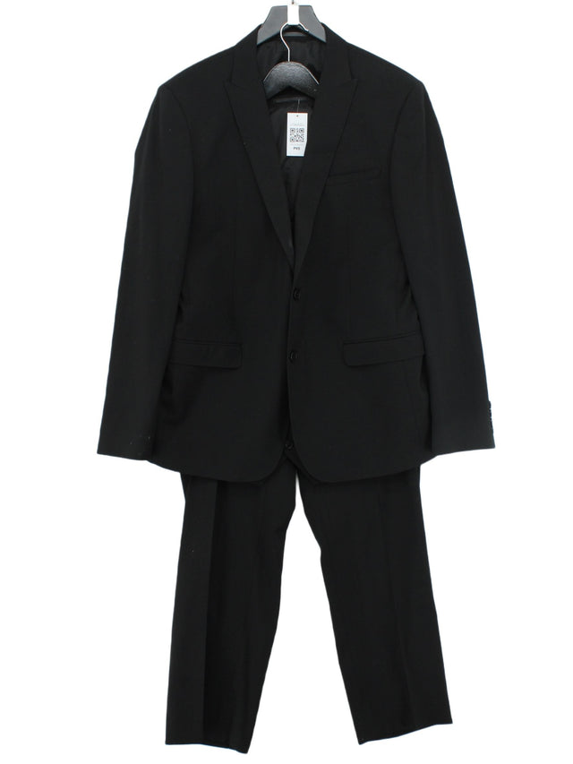 OneSix5ive Men's Two Piece Suit Chest: 46 in Black