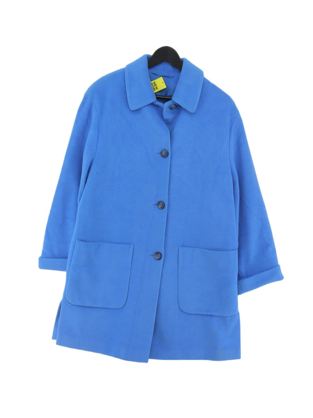 Basler Women's Coat UK 8 Blue Wool with Angora, Other, Viscose