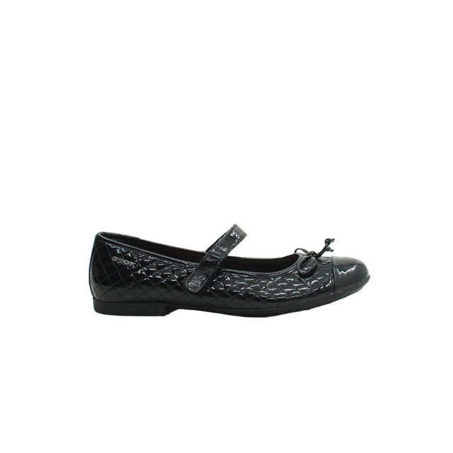 Geox Women's Flat Shoes UK 5.5 Black 100% Other
