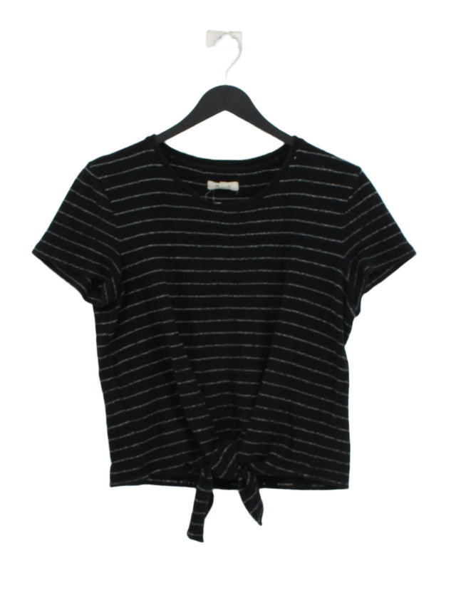 Madewell Women's T-Shirt S Black 100% Cotton