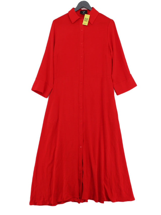 AX Paris Women's Maxi Dress UK 12 Red 100% Other
