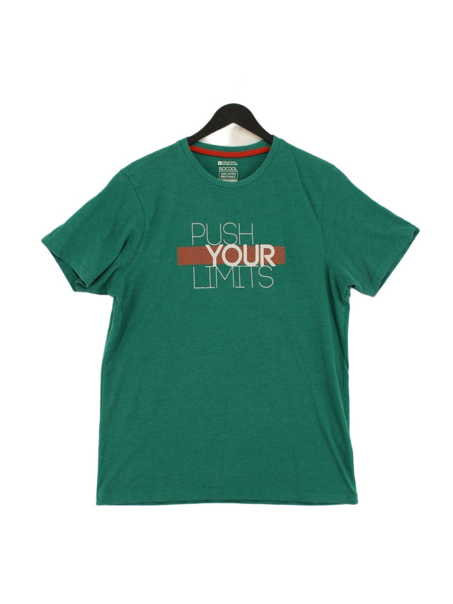 Mountain Warehouse Men's T-Shirt M Green 100% Cotton