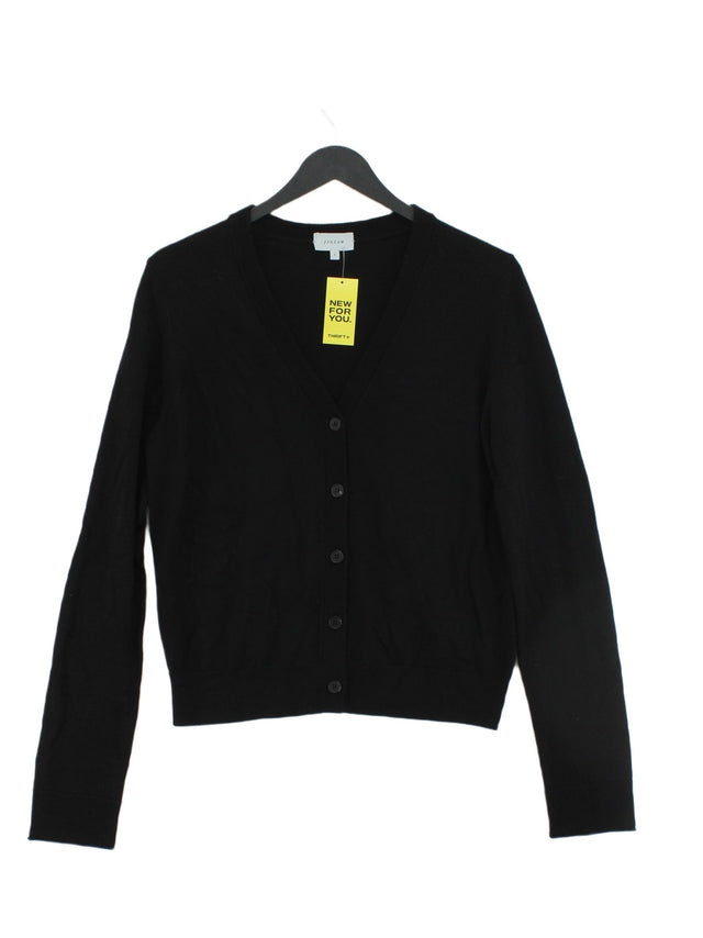 Jigsaw Women's Cardigan S Black 100% Wool