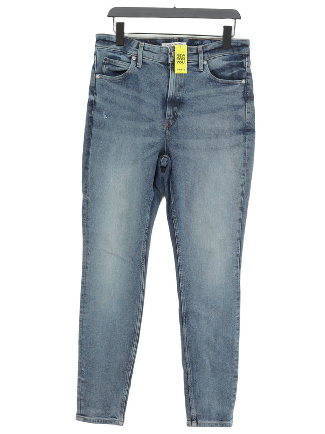 Calvin Klein Women's Jeans W 32 in; L 32 in Blue Cotton with Elastane