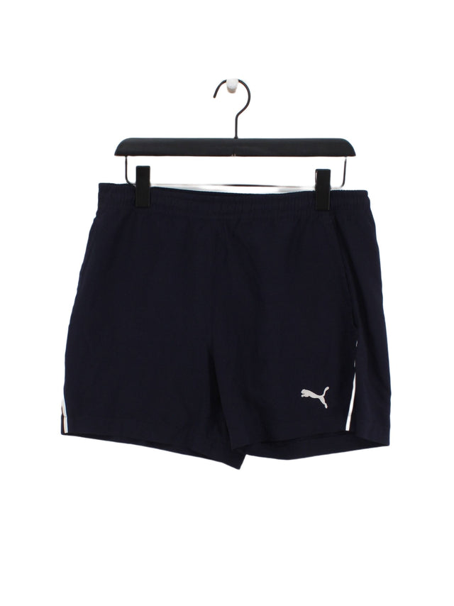 Puma Men's Shorts S Blue 100% Other