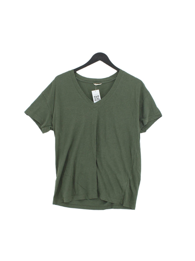 Hush Men's T-Shirt XS Green Cotton with Linen